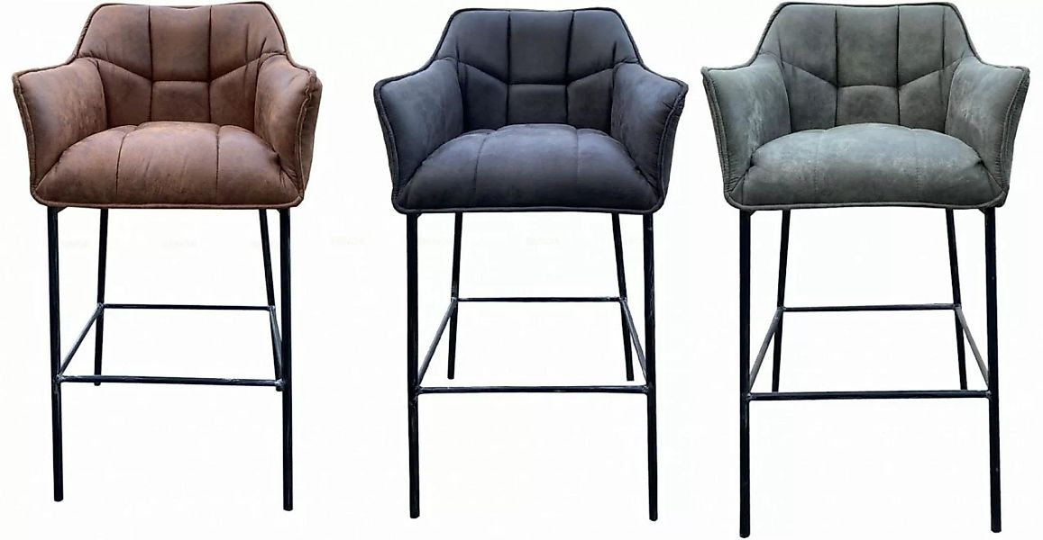 Barhocker Stuhl Esszimmerstuhll Industrial Design Textil Metall günstig online kaufen