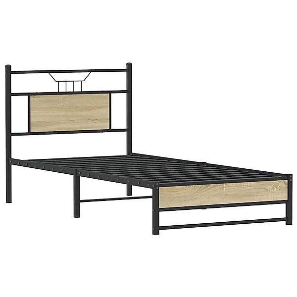 vidaXL Bettgestell Ohne Matratze Sonoma-Eiche 80x200 cm Holzwerkstoff 41069 günstig online kaufen