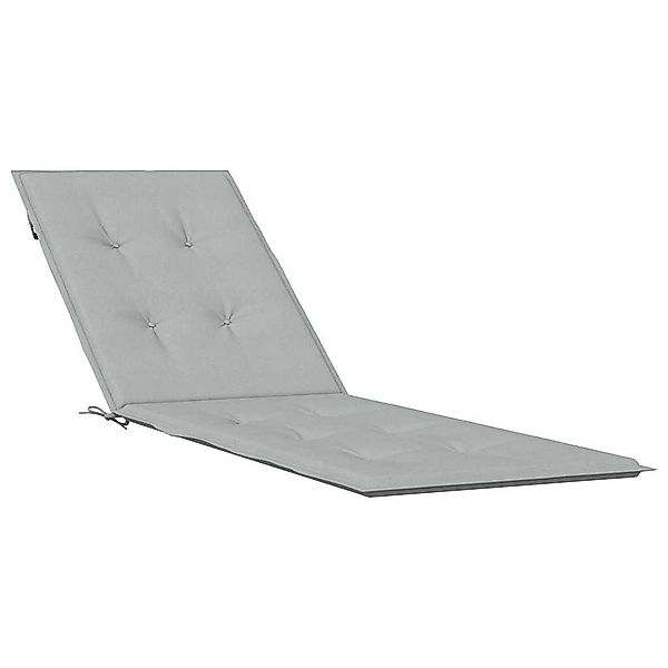 vidaXL Sitzauflage Liegestuhl-Auflage Melange Hellgrau (75+105) günstig online kaufen