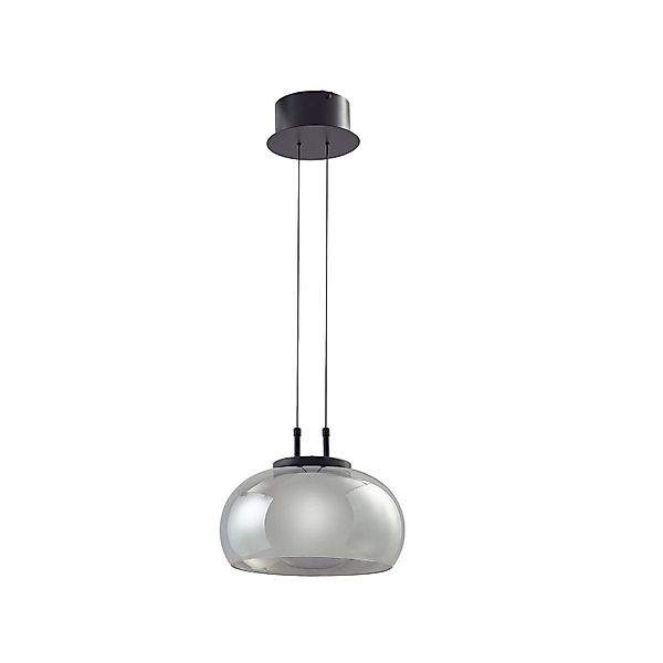 Lucande LED Pendelleuchte Dain 10030125 Modern in Alu aus Glas 1-flammig Wo günstig online kaufen