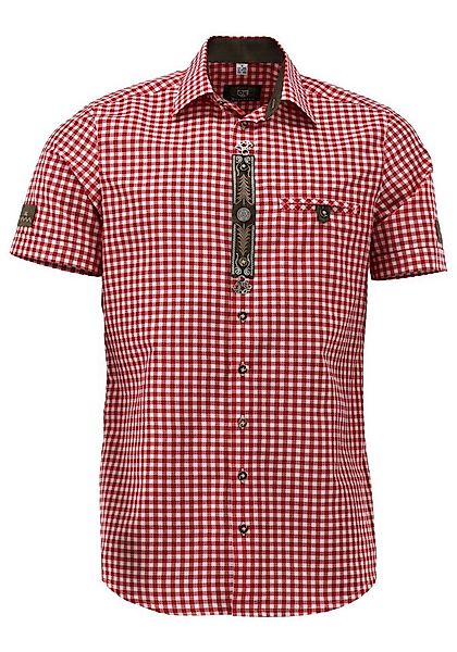 OS Trachten Trachtenhemd Psara Regular Fit, Haifischkragen, Kontrastverarbe günstig online kaufen