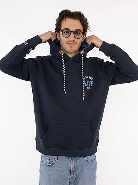 Zwillingsherz Hoodie "Coast Life Wave" Kapuze, Kordelzug, Fronttasche, Stic günstig online kaufen