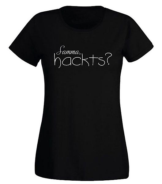 G-graphics T-Shirt Damen T-Shirt - Samma, hackts? Slim-fit-Shirt, mit Front günstig online kaufen