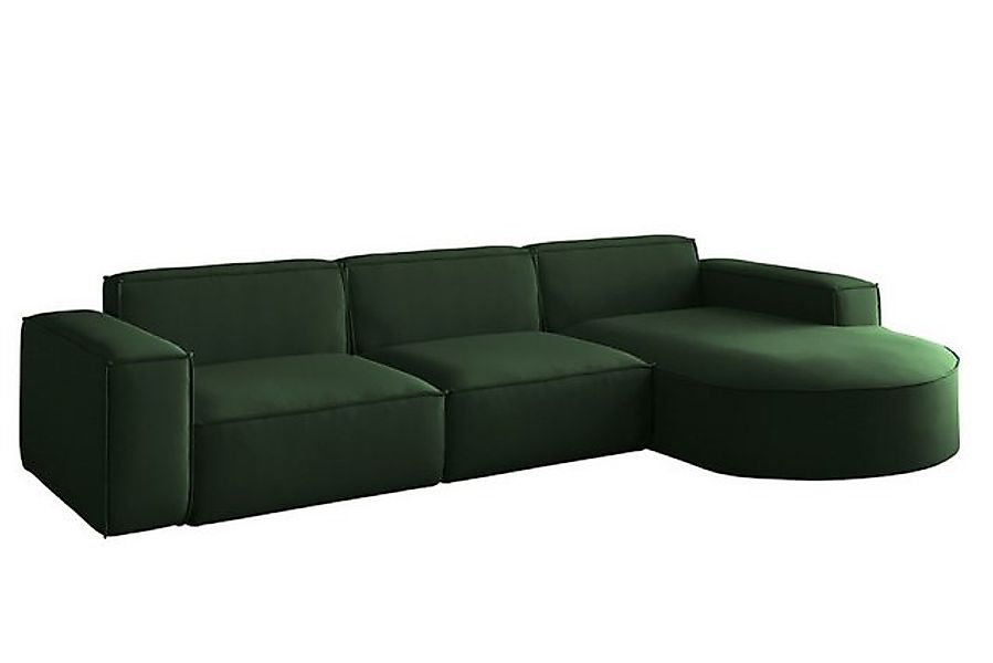 Friderik-EU Ecksofa Parma L mit Armlehne, beidseitig montierbar, Stoffbezug günstig online kaufen