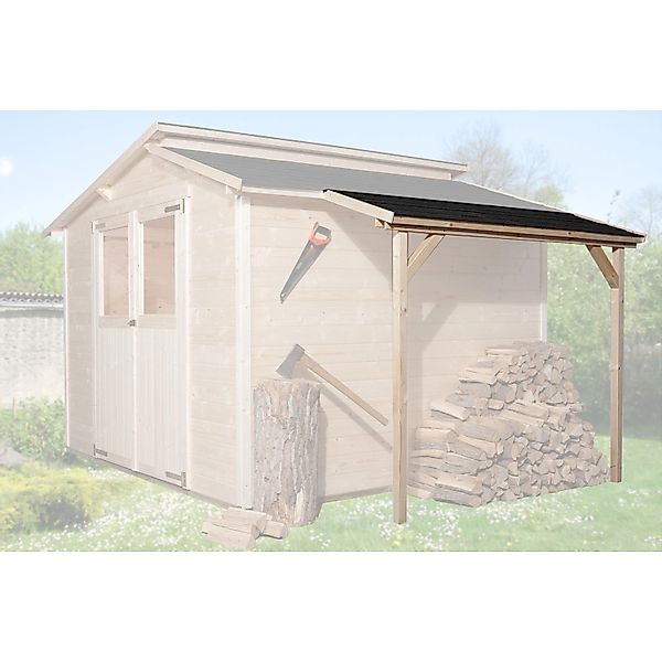 Weka Schleppdach Typ 4 80 cm x 200 cm Natur günstig online kaufen