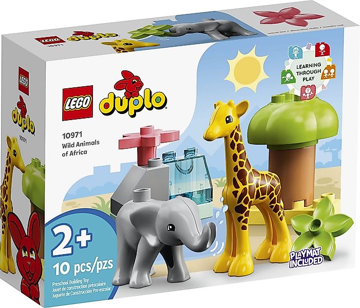 LEGO® LEGO® Duplo 10971 Wilde Tiere Afrikas Konstruktionsspielsteine, (10 S günstig online kaufen