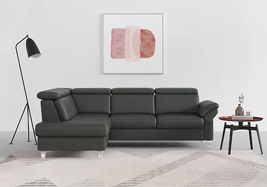 sit&more Ecksofa »Arngast L-Form« inklusive Kopfteilverstellung und Federke günstig online kaufen