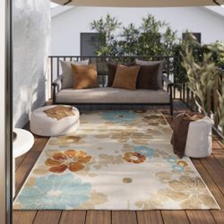 Wecon home Outdoorteppich "Beach Flower" rechteckig 5 mm Höhe Läufer, für I günstig online kaufen