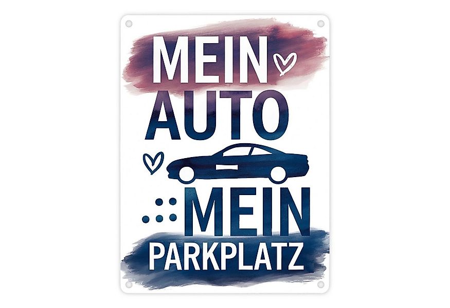 speecheese Metallschild Mein Auto, Mein Parkplatz Metallschild in 15x20 cm günstig online kaufen