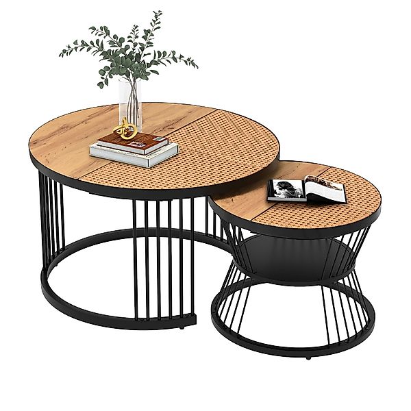 REDOM Couchtisch und 2er Set, Beistelltisch für Schlafzimmer Balkon (Solid günstig online kaufen