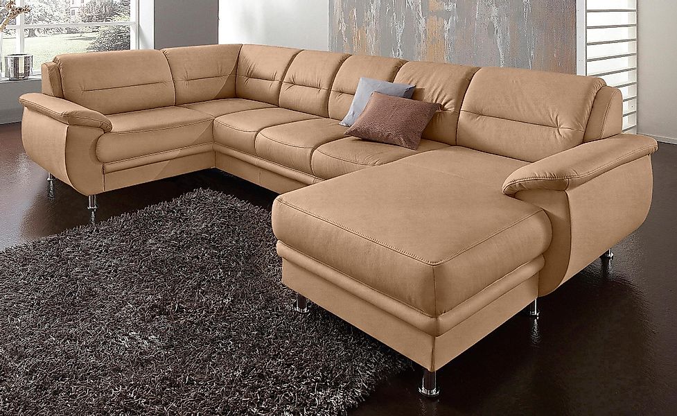 sit&more Wohnlandschaft "Mailand U-Form, B: 312 cm" wahlweise mit Bettfunkt günstig online kaufen