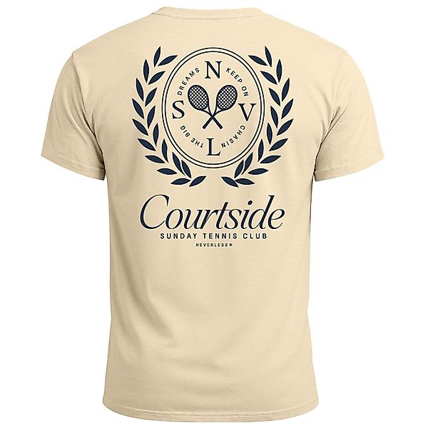 Neverless Print-Shirt Herren T-Shirt Backprint Tennis günstig online kaufen