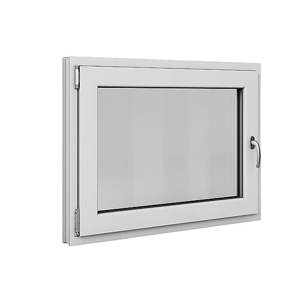 Roro Fenster Basic Kunststoff-Profil Weiß 100 cm x 80 cm DIN L günstig online kaufen