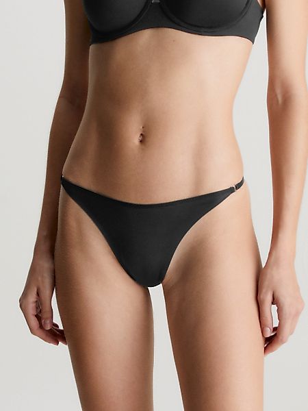 Calvin Klein Underwear String "THONG", seitlich mit goldfarbenem Zierring günstig online kaufen