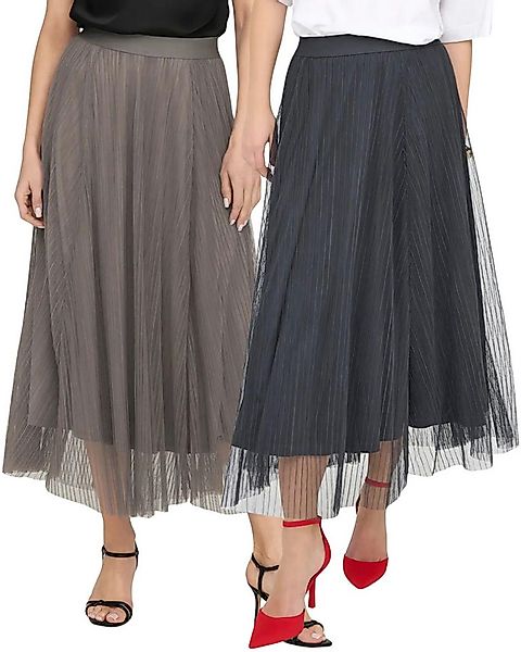 ONLY Tüllrock (2er-Pack, Doppelpack) Fließender Stoff mit angenehmem Trageg günstig online kaufen