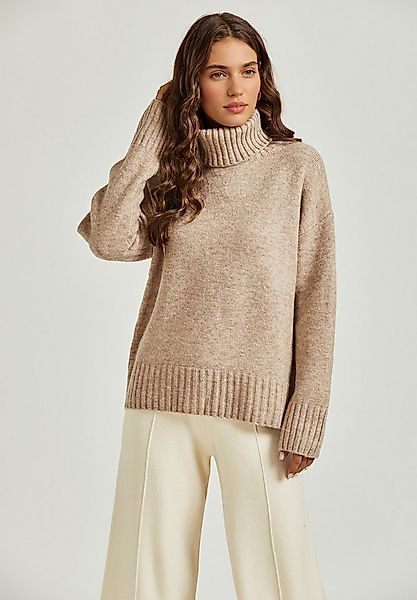FS Collection Strickpullover Damen Pulloveroberteil – Strickpullover mit Ka günstig online kaufen