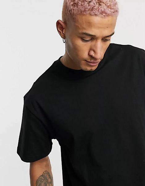 Weekday – Oversize-T-Shirt in Schwarz günstig online kaufen