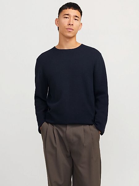 Jack & Jones "JJEGEORGE KNIT CREW NECK NOOS" mit Strick Optik günstig online kaufen