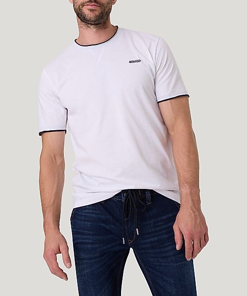 Pioneer Authentic Jeans T-Shirt mit kontrastfarbenen günstig online kaufen