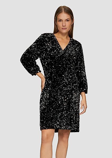 s.Oliver BLACK LABEL Minikleid Samtkleid mit günstig online kaufen