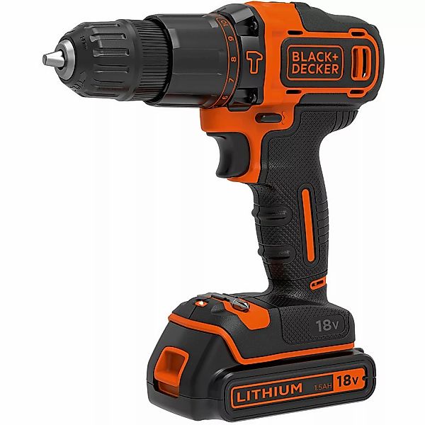 Black+Decker 18 V Akku-Schlagbohrschrauber BDOHD18K1A inkl. 1,5 Ah Akku günstig online kaufen