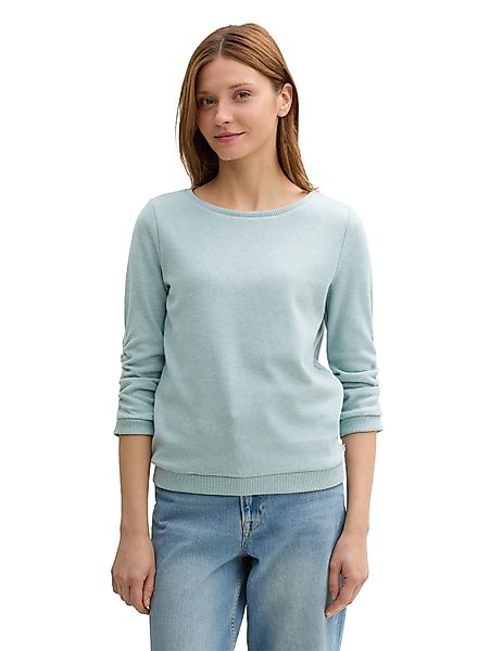 TOM TAILOR Denim Sweatshirt mit Raffungen günstig online kaufen