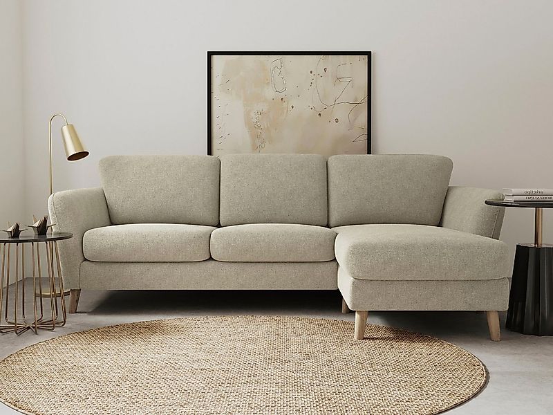 Home affaire Ecksofa MARSEILLE (242/152cm),L-Form, Rec. rechts/links, Massi günstig online kaufen