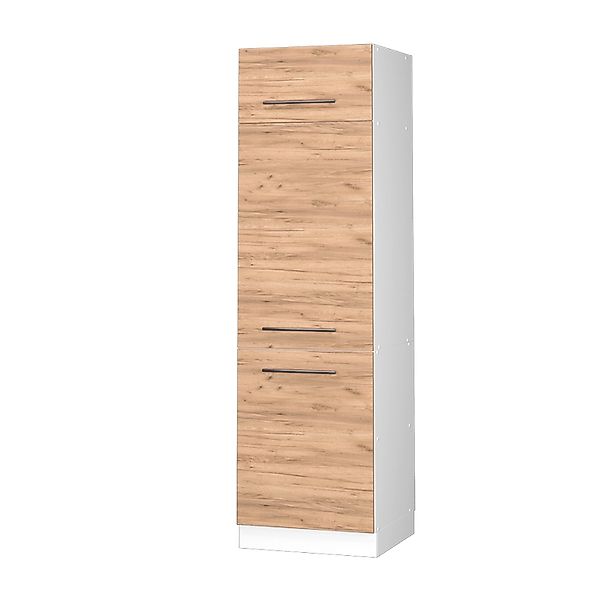 Vicco Kühlumbauschrank Fame-Line Hochschrank für die Küche Goldkraft Eiche/ günstig online kaufen