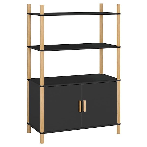 vidaXL Highboard Schwarz 80x40x121 cm Holzwerkstoff 345700 günstig online kaufen