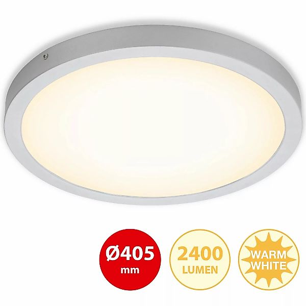 Briloner LED-Decken- & Wandlampe Fire Chrom Matt 24,5 W günstig online kaufen