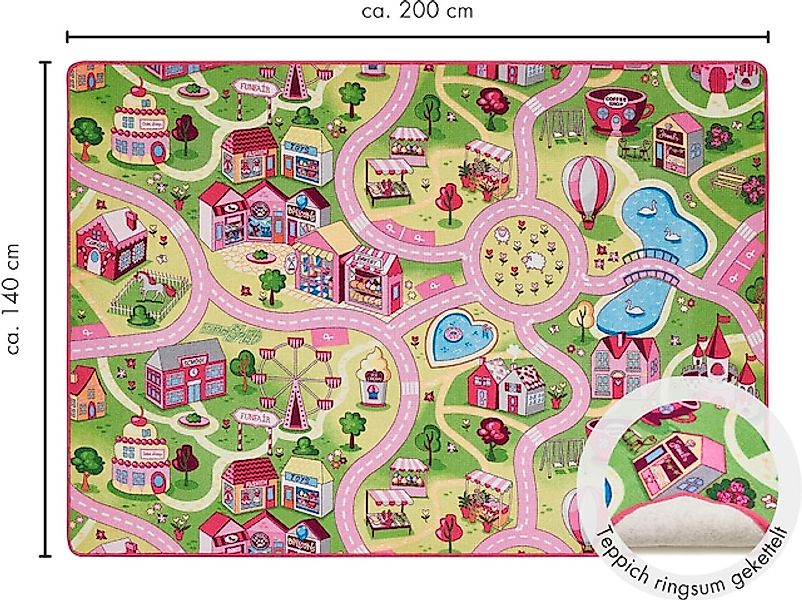 Andiamo Kinderteppich "Straße, LAGERRÄUMUNG" rechteckig 5 mm Höhe Straßen-S günstig online kaufen