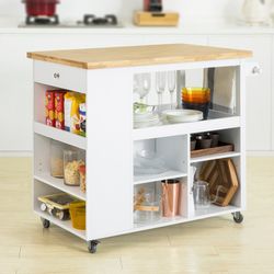 SoBuy Küchenwagen FKW97, Kücheninsel Küchenschrank Sideboard günstig online kaufen