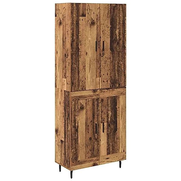 vidaXL Highboard 2-Tlg Altholz Engineered Wood und Glas 3415690 günstig online kaufen