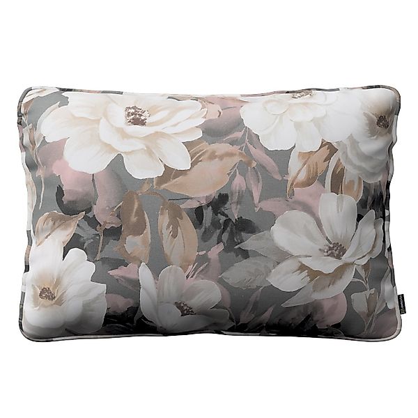 Kissenhülle Gabi mit Paspel 60x40cm, grau-rosa, 60 x 40 cm, Gardenia (142-1 günstig online kaufen