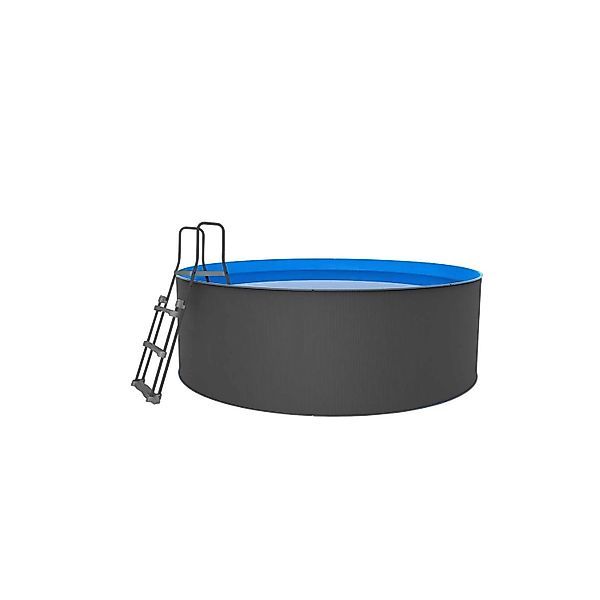Swim&Fun Santorini Family Aufstellpool Rund Ø 350 x 90 cm Weiß Familienpool günstig online kaufen
