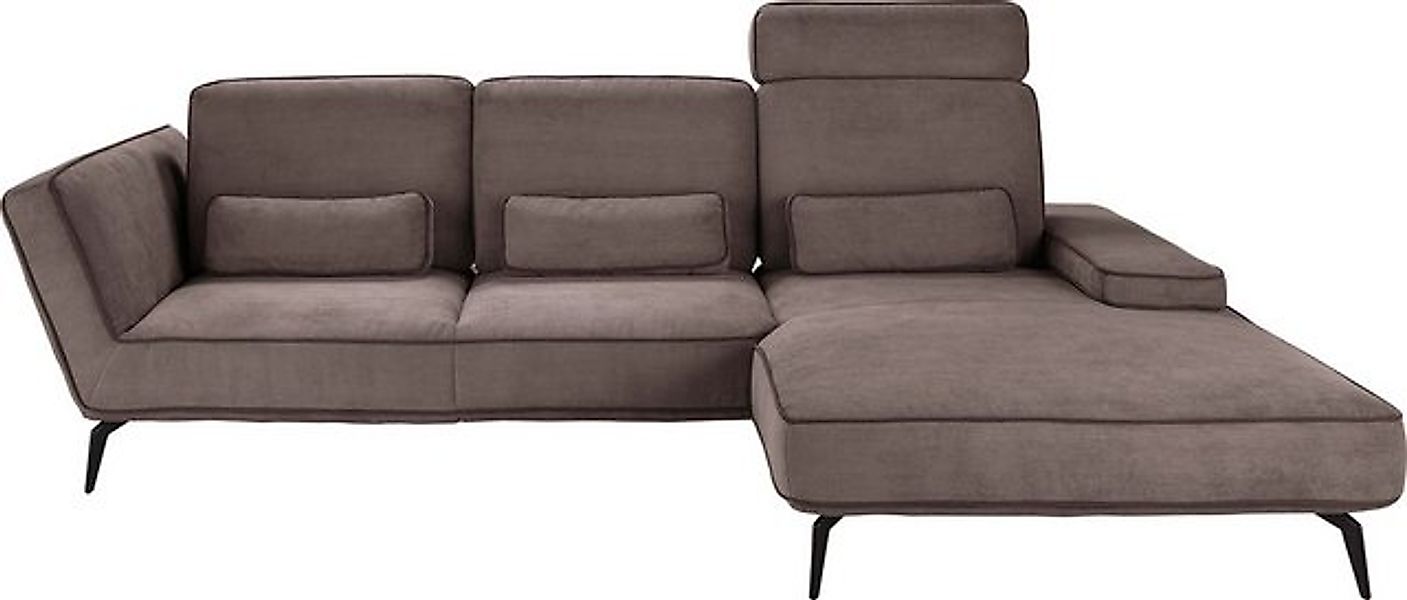 set one by Musterring Ecksofa SO 4500, Füße schwarz matt, inkl Schwenkrücke günstig online kaufen