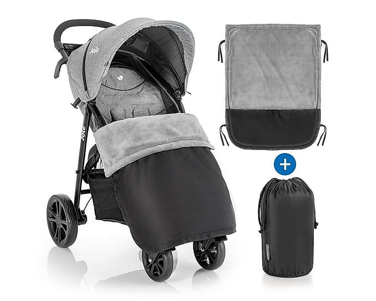 Zamboo Fußsack Schwarz, Universal Fleece Decke für Kinderwagen, Buggy & Spo günstig online kaufen