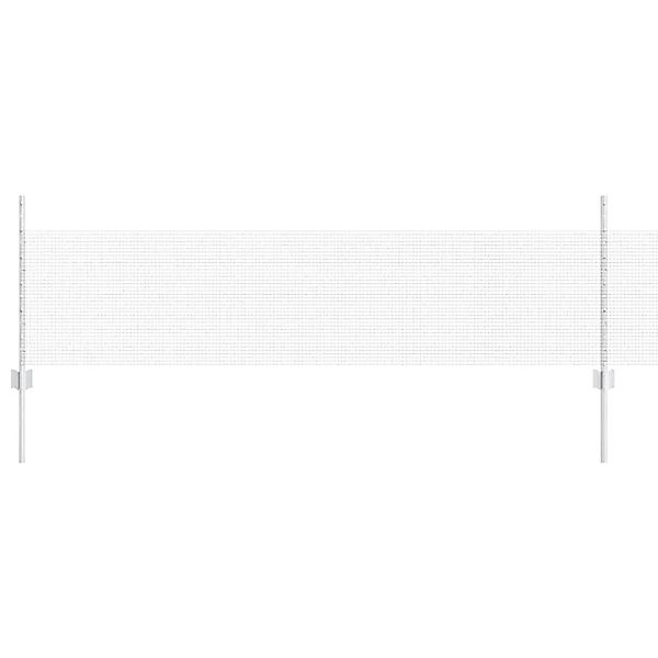 vidaXL Zaun mit Pfosten Silber 0,5 x 50 m Stahl 3336383 günstig online kaufen