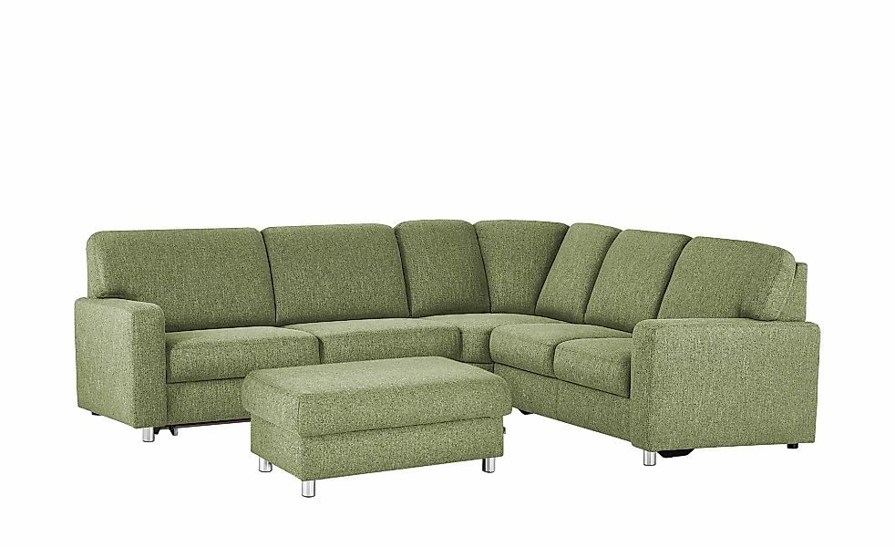 smart Ecksofa  Valencia ¦ grün ¦ Maße (cm): B: 266 H: 90 T: 236.0 Polstermö günstig online kaufen