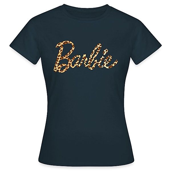 Spreadshirt T-Shirt Barbie Leo-Print Logo Frauen günstig online kaufen