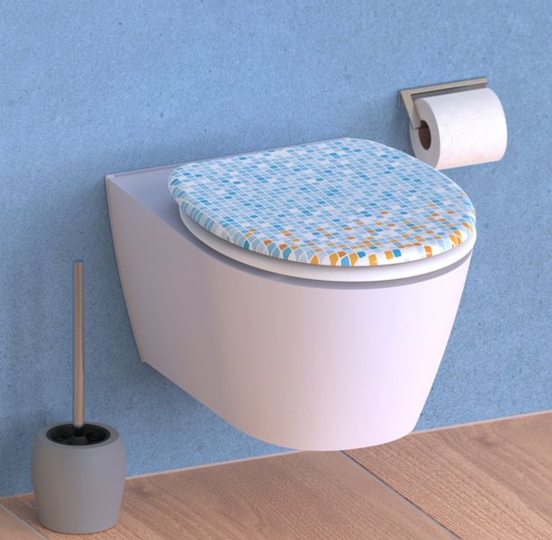 Eisl WC-Sitz Mosaik, Duroplast, Absenkautomatik, max. günstig online kaufen