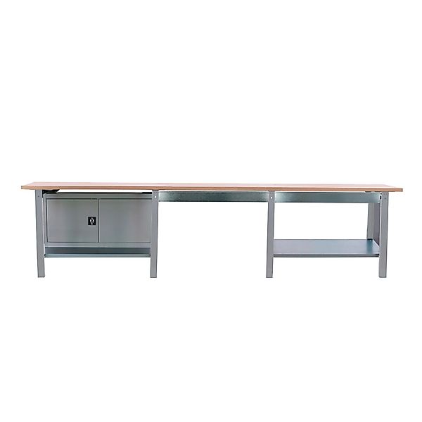 PROREGAL Werkbank BUFFALO WOOD Mit 2x Schublade Und Schrank HxBxT 86,5x300x günstig online kaufen