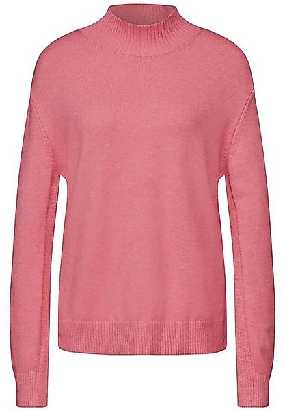 STREET ONE Stehkragenpullover – Pullover mit Turtleneck und Schlitzen an de günstig online kaufen