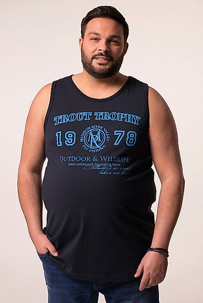 Men Plus T-Shirt Men+ Tanktop Unterhemd Print Rundhals bis 8 XL günstig online kaufen