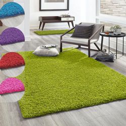 Vimoda Hochflor-Teppich Shaggy Langflor Wohnzimmer Schlafzimmer günstig online kaufen