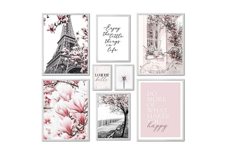 ARTFAVES Bilder-Collage Poster Set - SPRING IN PARIS - Deko Wandbilder fash günstig online kaufen