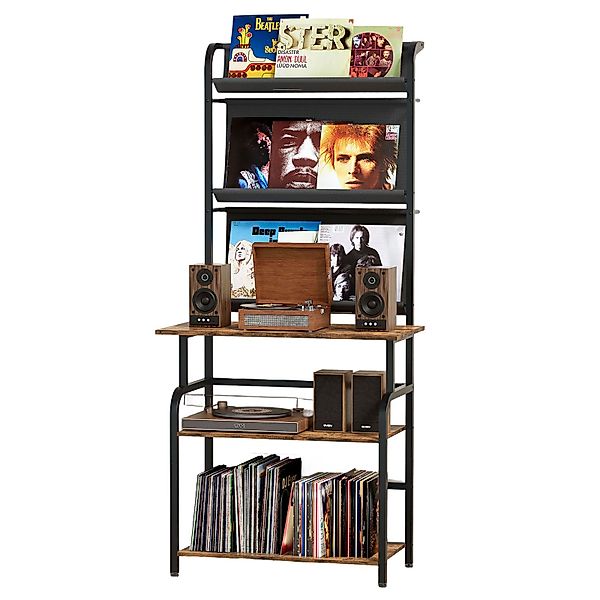 TWSOUL CD-Regal 6-stöckiger Schallplattenregal PlattenspielerStänder TV-Rac günstig online kaufen