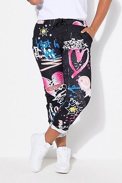 Angel of Style Funktionshose Hose Joggpants Crinkle mit Grafitti Elastikbun günstig online kaufen