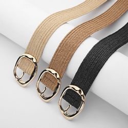 Coonoor Flechtgürtel Stroh Gewebte Elastische Taillengürtel günstig online kaufen