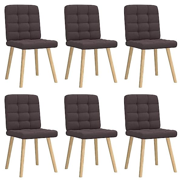 vidaXL Esszimmerstuhl Esszimmerstühle 6 Stk. Dunkelbraun günstig online kaufen